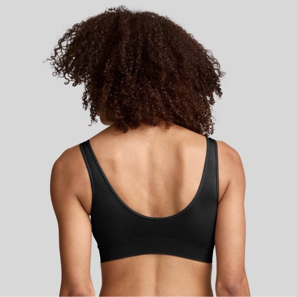 NWT Women's Jockey Generation Seamfree Stretch Black Sports Bra Size Small - Picture 2 of 10